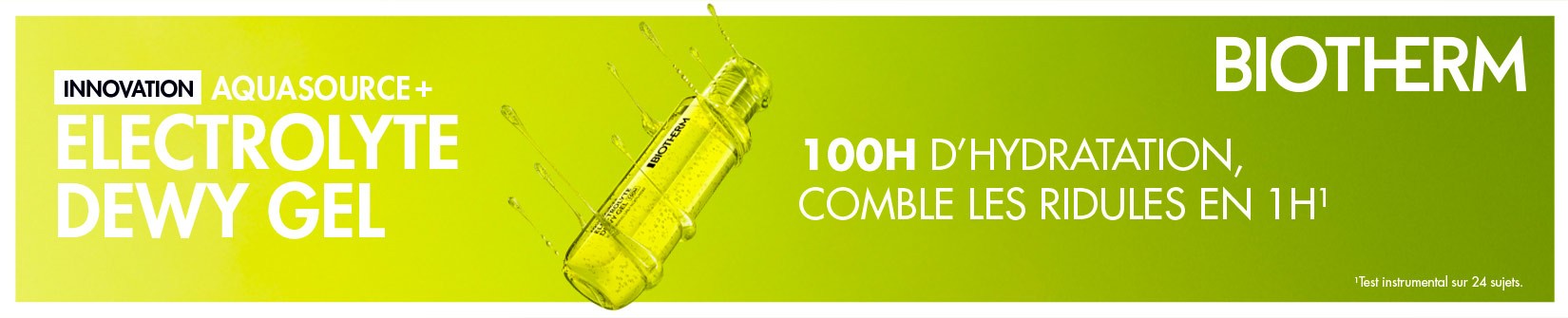 Biotherm — Innovation Aquasource+ Electrolyte Dewy Gel, 100H d'hydratation