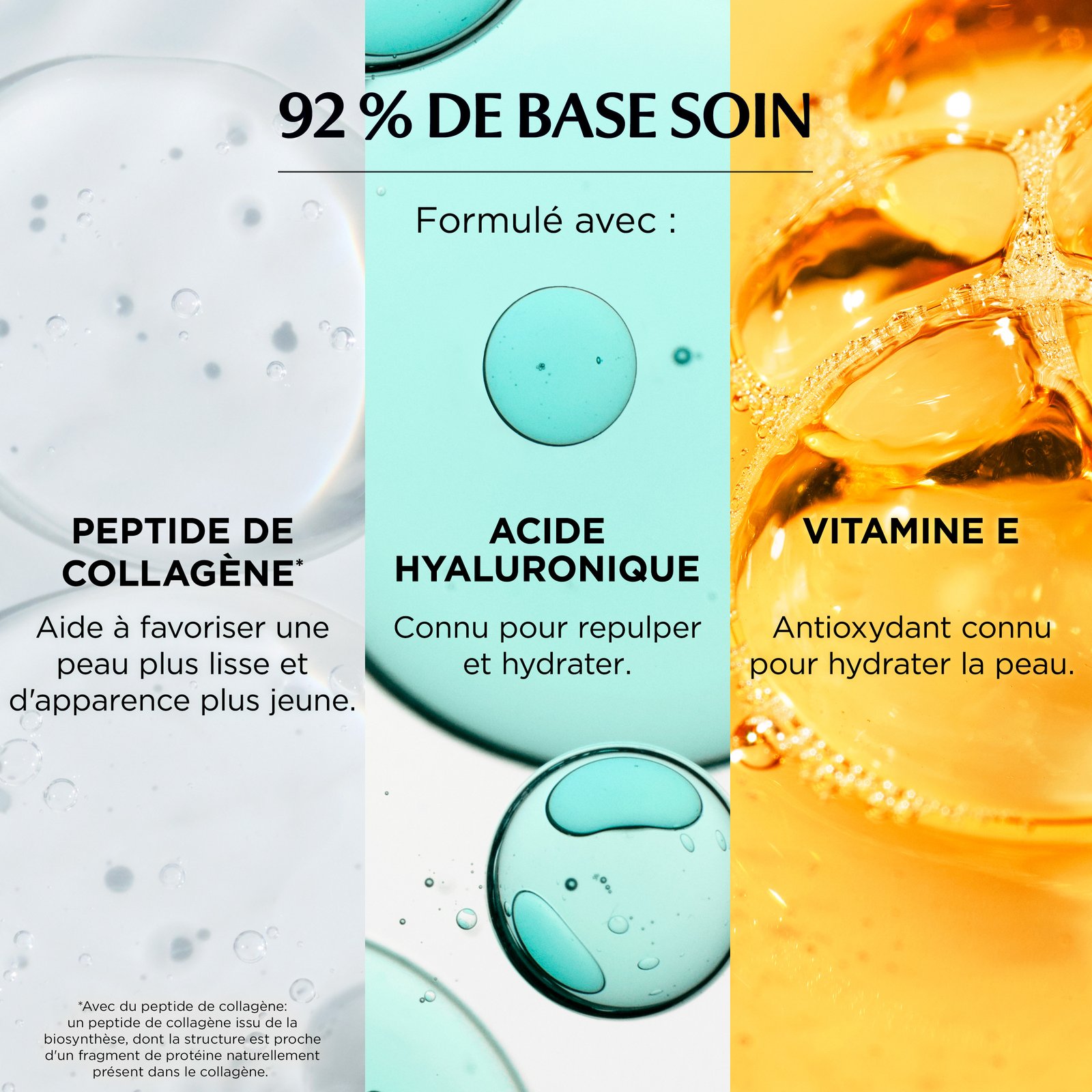 It Cosmetics — 92% de base soin, peptide de collagène, acide hyaluronique, vitamine E
