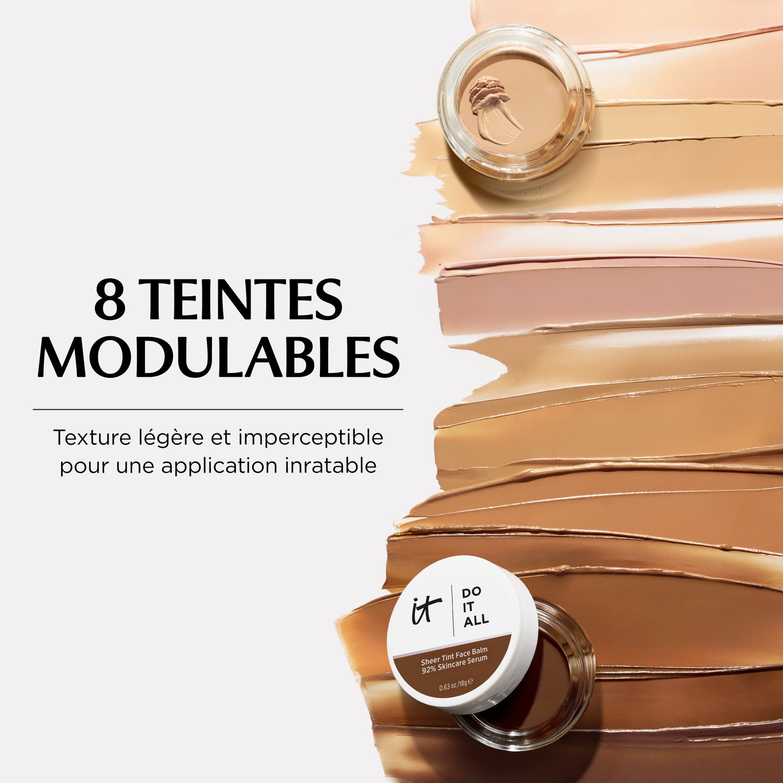 It Cosmetics — 8 teintes modulables du Do It All Face Balm