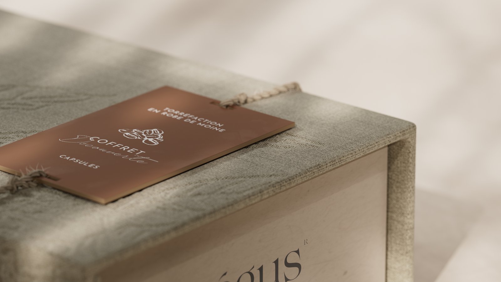 Régus — détail du coffret Torréfaction